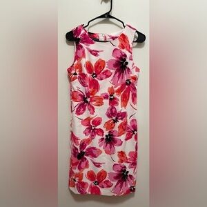 Mario Serrani Sleeveless Floral Dress size 8